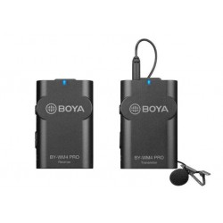Sistem wireless Boya BY-WM4 PRO cu Microfon lavaliera Transmitator si Receiver