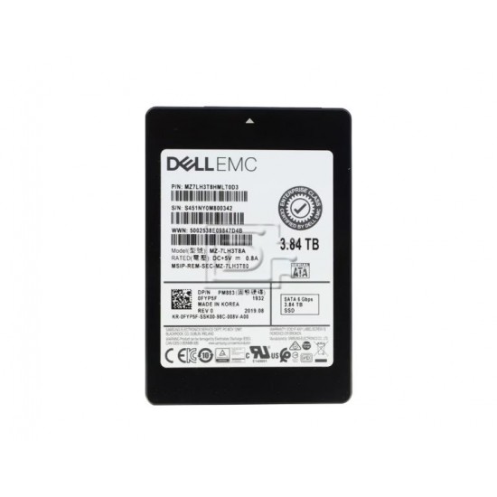 SSD DELL server MZ-7LH3T8C, 3.84 TB, SATA-6 Gbps, 2.5 inch, Citire Intensivă