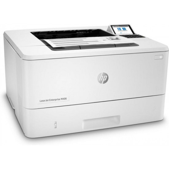 Imprimanta  HP LaserJet Enterptrise M406d monocrom A4, 38 ppm, Duplex, USB, Retea