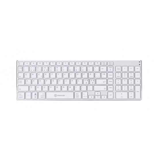 Tastatura Voxicon 300-White, Ultra Thin, Wireless -Produs resigilat