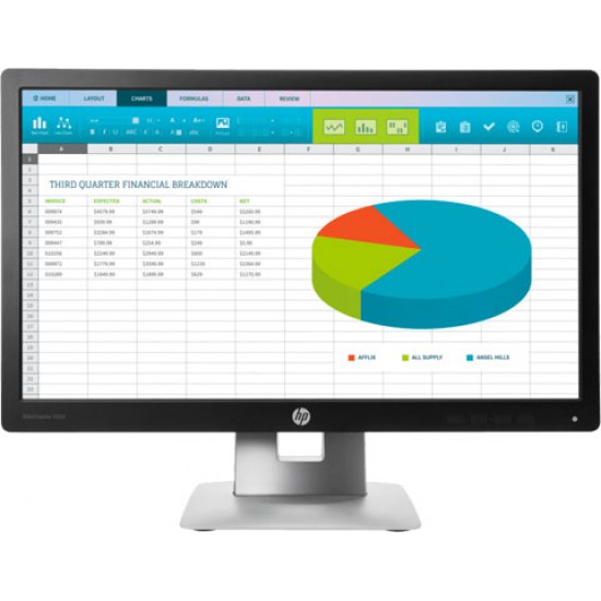 Monitor 22 inch LED HP EliteDisplay E222 Full HD, IPS, 7 ms, DP, VGA, USB,  Negru