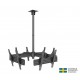 Suport TV reglabil tavan Multibrackets MBC4U pentru 4 televizoare, diagonale 40"-65" (101-165 cm), max.30kg/TV