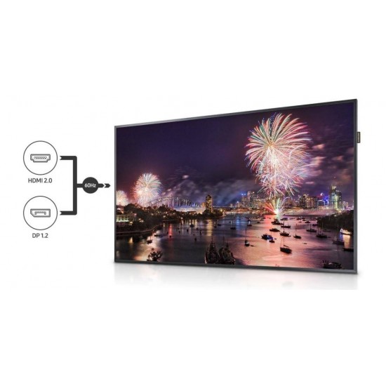 Monitor Smart Samsung LH75QBHP, 75 inch, LED Edge, 60 Hz, 4K UHD