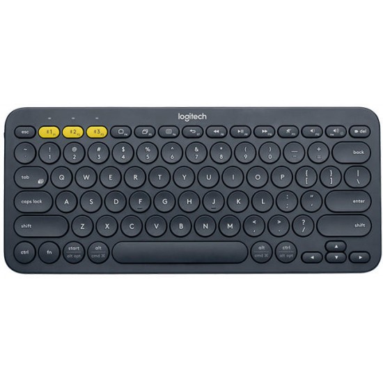 Tastatura Logitech Multi-Device K380, Wireless, Dark Grey - Produs resigilat