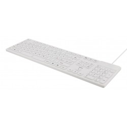 Tastatura Deltaco Silicon Waterproof , Alb - Produs resigilat