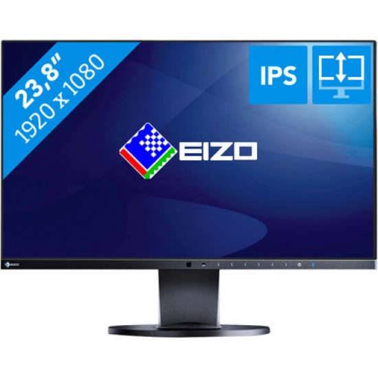 Monitor 24 inch Eizo FlexScan EV2450 IPS, Full HD, DP, HDMI, Negru