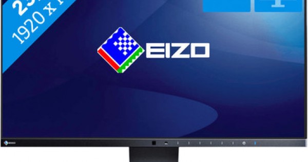 Monitor 24 inch Eizo FlexScan EV2450 IPS, Full HD, DP, HDMI, Negru
