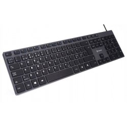 Tastatura Voxicon DK-285W Black, Slim Metal, Wired -Produs nou