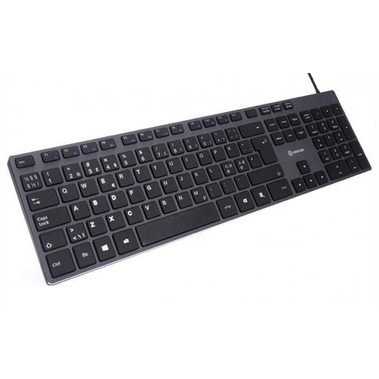 Tastatura Voxicon DK-285W Black, Slim Metal, Wired -Produs nou