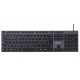 Tastatura Voxicon DK-285W Black, Slim Metal, Wired -Produs nou