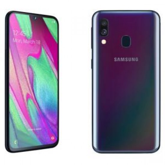 Telefon mobil Samsung Galaxy A40, 64 GB, 4G, Black - Produs refurbished