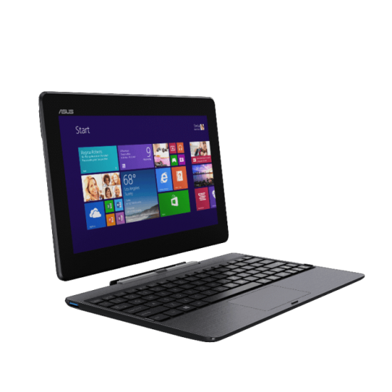 Mini Laptop 2 in 1 ASUS Transformer T100 Intel Cherry Trail Quad Core Z8500, Ram 4 GB DDR3, HDD 64 GB, 10 inch Touchscreen - PRODUS RESIGILAT